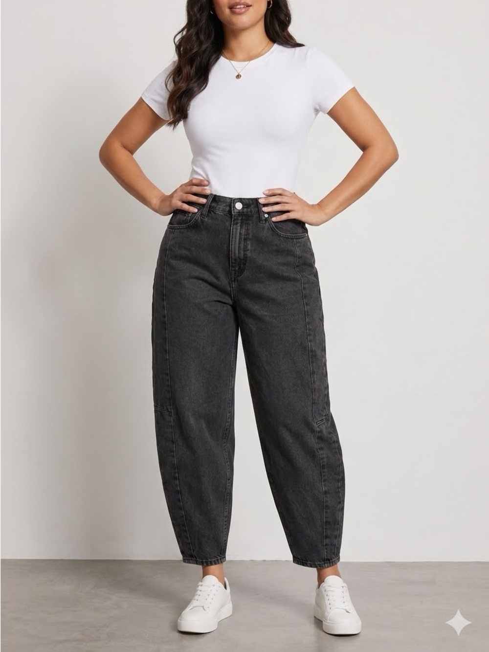 Old Navy Black Boyfriend Jeans with Tapered Leg